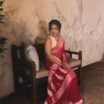 Rima Kallingal Instagram - Draped in Beautiful Benaras weaves. Styled by @diyaaa_john in a @via_east sari from @saltstudio, MUAH by @swapsmakeup . Event managed and candid pictures taken by the psycho of the company @psycho_419