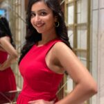 Ritika Shrotri Instagram – How to ruin a good photo ft. @parthbhalerao 
#boyz4 #trailer #launch #outfit #photooftheday #red
