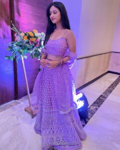 Ritika Shrotri Instagram - Ethnic 💜 Outfit @fragrance_designs #lehenga #traditional #purple #ethnic