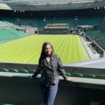 Ritika Shrotri Instagram - At Wimbledon ✨ From watching the matches together on TV to posing together at the stadium ♥️ @netrashrotri #wimbledon #tennis #court #federer #instagram