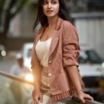 Ritika Shrotri Instagram – Sometimes eyes do lie👀😉

#outfit #photooftheday #promotions #look #brown #suit