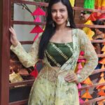 Ritika Shrotri Instagram – Ethnic 💚 
Outfit @fragrance_designs