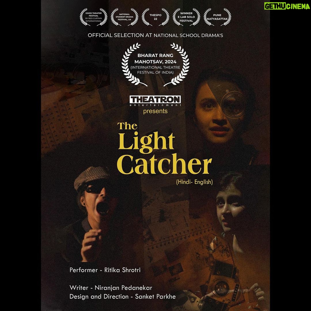 Ritika Shrotri Instagram - Humbled to announce that our solo play, ‘The Light Catcher’ has been chosen for NSD’s Bharatranga Mahotsav! 🙏 Looking forward to the performance in Delhi, sharing our story with a new audience. Thank you for this incredible opportunity! . . #TheLightCatcher #BharatrangaMahotsav #NSD