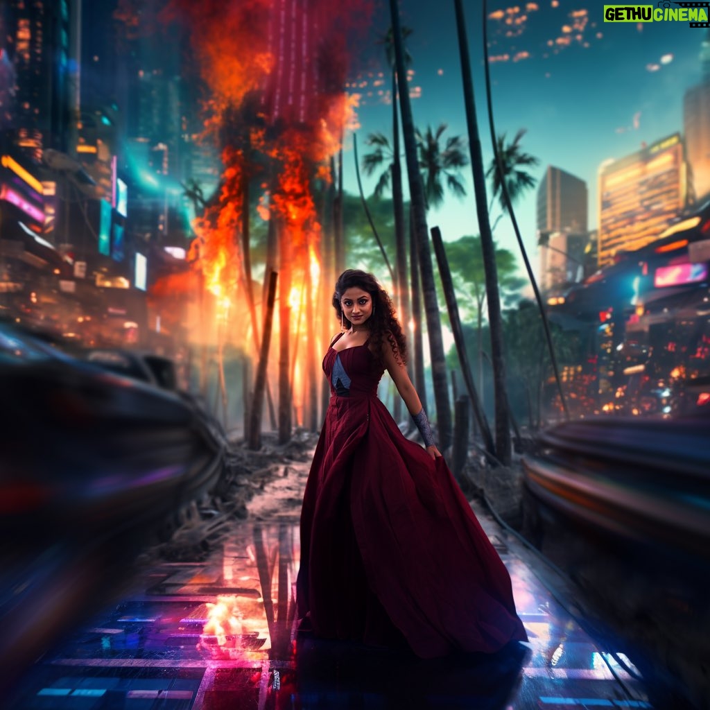 Riya Dey Instagram - The most elegant @riya_dey91 🔥 Embracing the surreal beauty of an AI-generated world, where the flames of creativity meet the enchanting spirit of nature. 🌟🔥 . . #RiyaInWonderland #AIAdventures #DigitalDreams . . Edited by @apankaainews @ranjanow__ 🌸 Bhubaneswar - Smart City