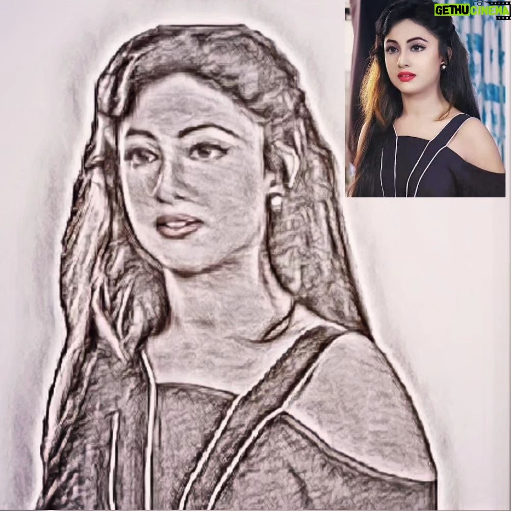 Riya Dey Instagram - @riya_dey91 @_sunil.messi93 @art_by_rajesh_kumar #artwork #viralpost Bhubaneswar - Smart City