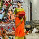 Riya Dey Instagram - ଅଷ୍ଟମୀ ପୂଜା ଶୁଭ ମହାଷ୍ଟମୀ.. ଜୟ ମା ଦୁର୍ଗା🙏🏻❤️ #durgapuja #durgamaa #jaymaadurga C D A Sector 9