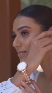 Riyaa Subodh Instagram - #Spotted: @theriyasubodh making us stop & stare, exclusively at the @ibfwshowcase. ✨ #TimelesslyTimex #Timex #wotd #stylishwatches #fashion #TimexIndia