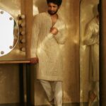 Rohit Suresh Saraf Instagram - #Meghank Haldi♥️ Outfit- @sawangandhiofficial Footwear- @needledust @abhinavmishra_ @kadamajay @saloniparekh__ @jaineeebheda @imtiaz_makeup @styled_by_tanik