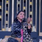 Rohit Suresh Saraf Instagram - This was a couple weeks ago when I had the honour of listening to @sethkavita ji live, somebody I’ve always highly admired. I truly believe that music has been my most important friend in the past decade since I’ve lived away from home, and attending this special show made me feel right at home. So thank you, @ibtida_ek_mehfil_ for having me and for making this night so memorable for me. So grateful! Ps. The highlight of the night for me was that I got to share my box of Yogi Kanthika with Kavita Ji 🥹🙈 (Hope this is enough for my friends to stop mocking me for being obsessed with it.) Wearing my most fav @tisastudio ♥️