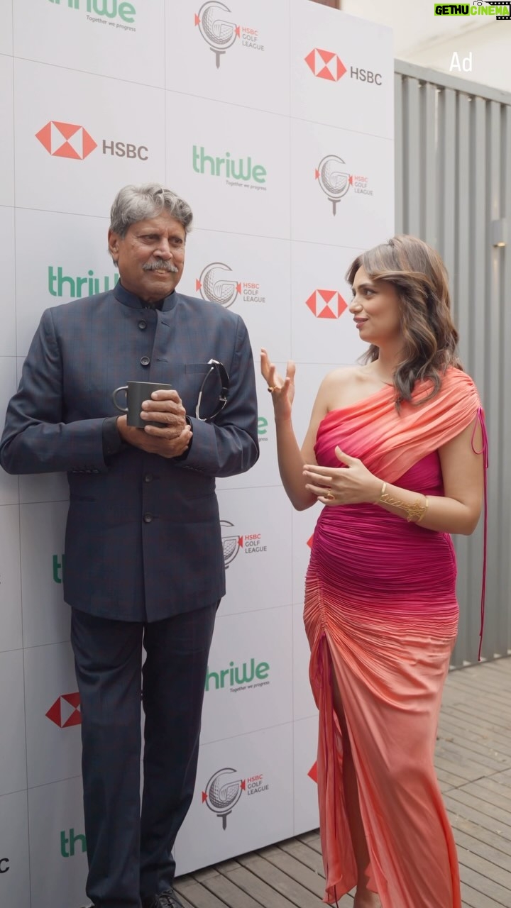 Roshni Chopra Instagram - What an amazing morning it was ! Celebrating the launch of HSBC Golf League, a sport I adore (thanks to my golf-loving father)! Caught up with old pals, made new ones, and feeling super inspired after chatting with the legendary Kapil Dev! Whether you’re a pro or just starting out, don’t miss any action at the HSBC Golf League. To know more, download the app. #HSBCIndia #OpeningUpAWorldOfOpportunity #HSBCGolfLeague #GolfLeagueApp #Golf #Ad