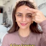 Roshni Chopra Instagram - Tried and Tested- IT WORKS 🙌 takes about 3 mins a day and if you’re consistent you REALLY see results - whatever your AGE is - FACE YOGA and exercises really work - I can feel it on my face 🫶 SAVE & TRY Ps - please use a face cream or oil to give enough slip to the fingers🫰