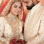 Saba Ibrahim Instagram - Sapne sach hote hain ❤️ .. Alhamdulillah and ma shA Allah for everything 🤲🏽🙏🏻 @khalid_niaz01 . . . #@theglamweddingofficial @rajvirsainiofficial @refineartist @officialvarungupta @anujkuamr_verma . . Makeup - @im_mr_ketzsolzofficial_ Hair - @shahingilani . . Events and decor @vowsvachan @houseofvivaah