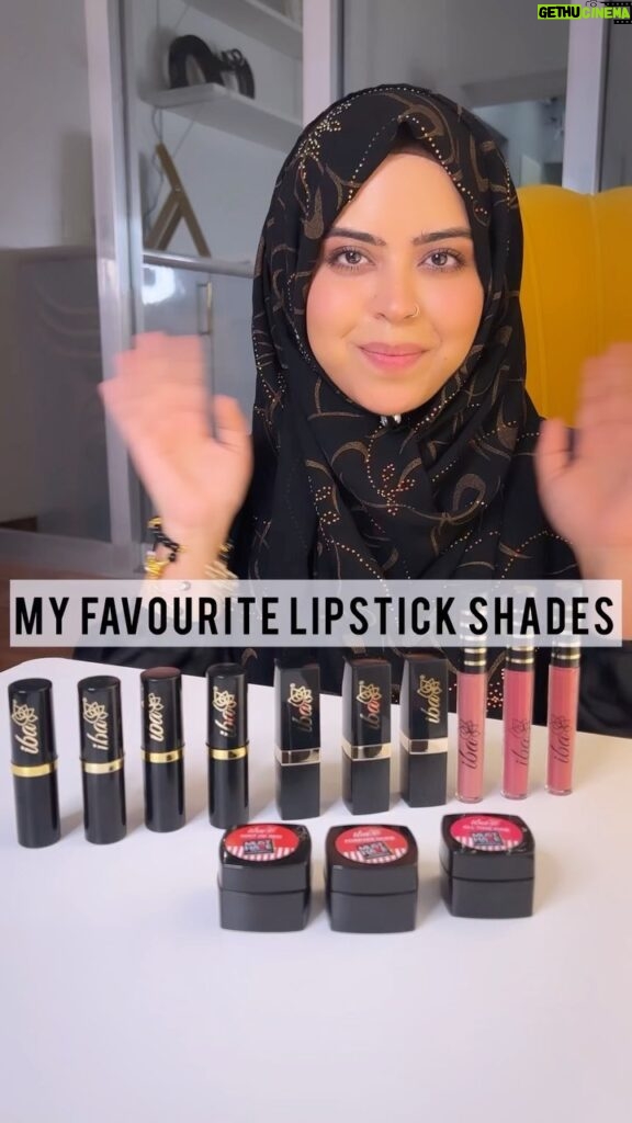 Saba Ibrahim Instagram - I love @ibacosmetics lipsticks! I use them everyday as they are Halal Cerified and wuzu friendly! They do not have any pig fat in them. 🛒You can get flat 25% off + extra 15% off when you use my coupon code SABA15 on @ibacosmetics website! 💄I have swatched some of my favourite shades here from their different lipstick range! #halalcosmetics #lipstickday #ibacosmetics #iba #cleanbeauty #crueltyfreemakeup #petacertified #lipstickaddict #halal #halallipsticks #nopigfat #beautywithoutguilt