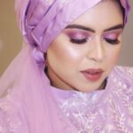 Saba Ibrahim Instagram - Soft Purple Glam💜 Hijabi Doll😍🧕 In frame @saba_ka_jahaan Makeup @makeup_by_aasiyakashmiri Captured by @makeup_by_aasiyakashmiri #makeupbyaasiyakashmiri #sabakajahaan #sabaibrahim #makeupartist #mumbaimakeupartist #hijab #hijabidoll #reels #reelinstagram #trendingreels #influencermakeupartist