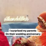 Saba Ibrahim Instagram - Kyuki Ammi papa ki shadi k time pe na hi aisa laal Dulhan wala joda tha na hi photohraphs aur na hi video❤️ 🥲 . . #sabaibrahim#sabasitaraibrahim#ibrahimfamily#vlogs#youtuber#weddinganniversary#parentsanniversary#surprise#wedding#bridegroom#lovecouple
