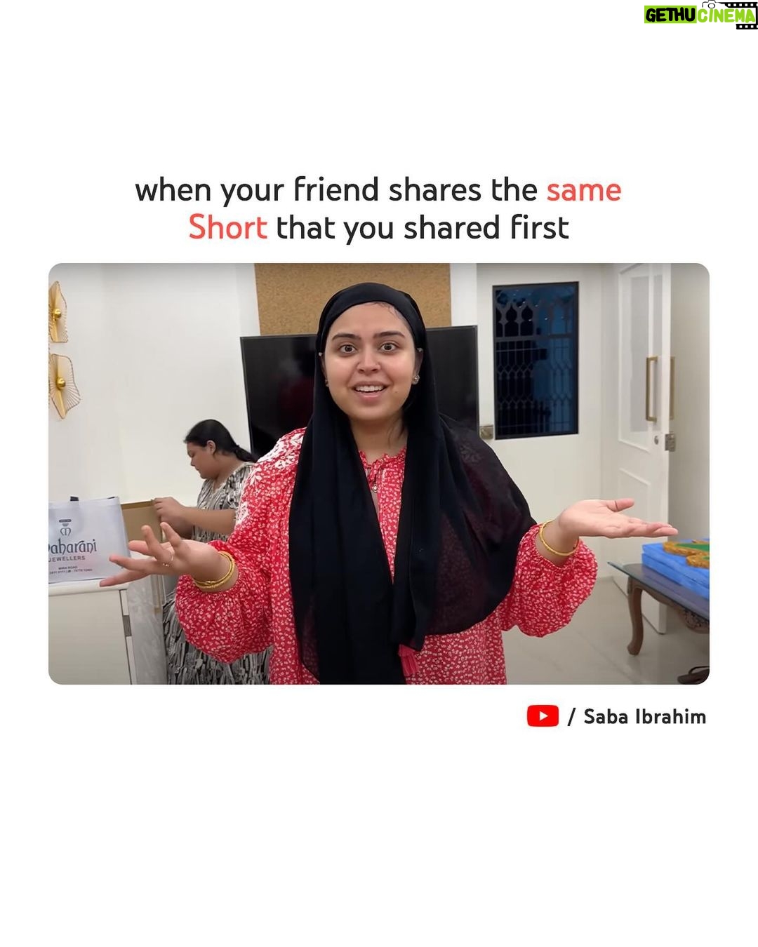 Saba Ibrahim Instagram - she really said 🤷♀️