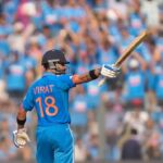 Sachin Tendulkar Instagram - The first time I met you in the Indian dressing room, you were pranked by other teammates into touching my feet. I couldn’t stop laughing that day. But soon, you touched my heart with your passion and skill. I am so happy that that young boy has grown into a ‘Virat’ player. I couldn’t be happier that an Indian broke my record. And to do it on the biggest stage - in the World Cup Semi-Final - and at my home ground is the icing on the cake. #INDvNZ
