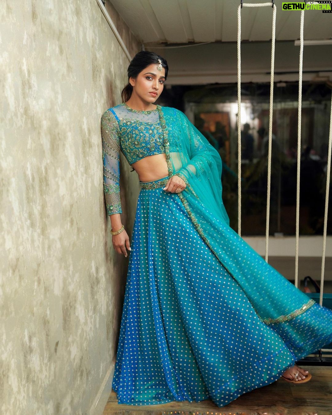 Sai Dhanshika Instagram - Embracing the silence within me. Captured by @camerasenthil Beautiful lehenga from @nirali_design_house Beyond talented @kalwon_beauty Superb hairstyle by @venki_hairstylist Beautiful jewellery from @bronzerbridaljewellery
