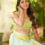 Sai Dhanshika Instagram - I am simply going about my business!! ♥️✨ A heartfelt thank you to @camerasenthil ji for capturing beautiful images 🙏🏼 Being a secret admirer of her work @kalwon_beauty now her makeup on me feels ethereal 😘 I felt beautiful donning this fabulous @nirali_design_house lehenga ♥️ A person whom I can always rely on @venki_hairstylist 💇‍♀️ Beautiful jewellery @bronzerbridaljewellery 💎 Pro @riazkahmed.pro ✨✨ Chennai, India