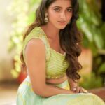 Sai Dhanshika Instagram - I am simply going about my business!! ♥️✨ A heartfelt thank you to @camerasenthil ji for capturing beautiful images 🙏🏼 Being a secret admirer of her work @kalwon_beauty now her makeup on me feels ethereal 😘 I felt beautiful donning this fabulous @nirali_design_house lehenga ♥️ A person whom I can always rely on @venki_hairstylist 💇‍♀️ Beautiful jewellery @bronzerbridaljewellery 💎 Pro @riazkahmed.pro ✨✨ Chennai, India