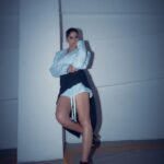 Sai Tamhankar Instagram - 🫶 #saitamhankar #blazer #skirt #lucky
