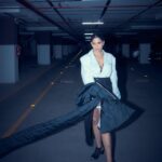 Sai Tamhankar Instagram - 🫶 #saitamhankar #blazer #skirt #lucky
