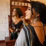 Sakshi Agarwal Instagram - "Bracing the storm, Chennai stands resilient in the face of the cyclone. 🌪️ #ChennaiCyclone #Resilience #westandstrong #chennaistrong💪🏽 . Photography : @en.nizharpadam Make up : @murugeshmakeup_hair Hair : @elegant_bridalstudio Outfit : @thanvi_boutique Jewellery : @chennai_jazz Location : @Praku1989 @ecrbeach . #michuangcyclone #chennairains #calmafterthestorm Chennai, India