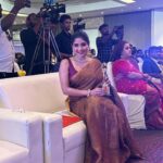 Sakshi Agarwal Instagram - All about last night💕 . So happy to have received the award “Inspiring Actress of the year- Fitness” . @anjapparchettinadofficial Thank you team for putting up this show at such a last moment notice @murugeshmakeup_hair @thanvi_boutique @fineshinejewels . #award #kollywood #sakshiagarwal Le Meridien Hotels and Resorts