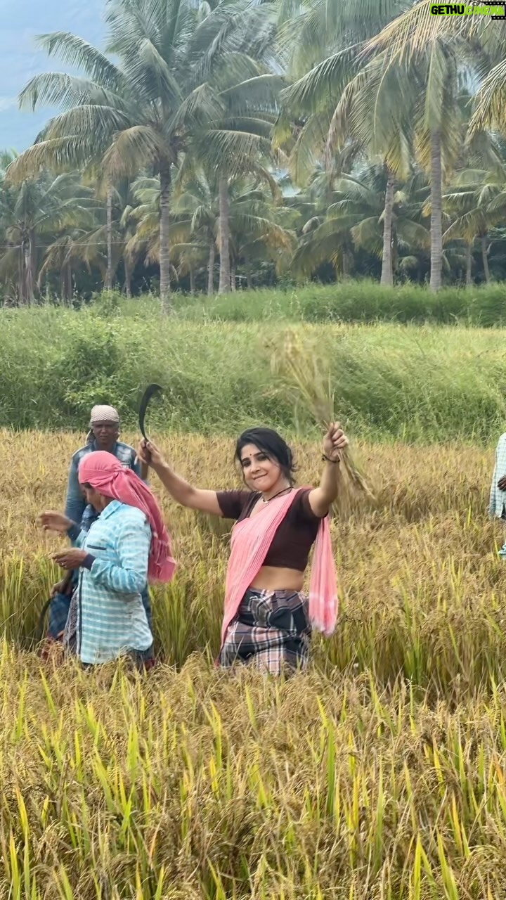 Sakshi Agarwal Instagram - What a lovely experience of my life in #kerala #palakkad . The beauty of “gods own country” - My most amazing experience- Thanks to @benzyproductions @subairzindagi . #feelitreelit #godsowncountry #farmerlife #elephantlovers #elephantsighting Kerala Alapuzha