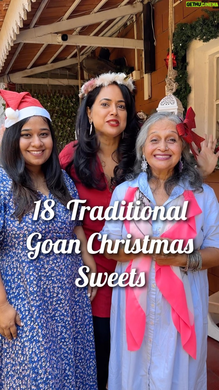 Sameera Reddy Instagram - Goans have I pronounced the names right? ๐
Explore the Traditional Goan Christmas Sweets Platter with @thatcheesygoan @manjrivarde @reddysameera #discover #goa #culture ๐๐ป Some of the oldest bakeries in Goa from where you can buy these sweets: 1.Confeitaria 31 de Janeiro 2.Mr. Baker 1922, Panaji 3.Braganza Stores, Panaji 4.Pascoal Bakery Mapusa 5.Joseph Bakery Mapusa 6.St. Francis Bakery, Mapusa 7.Felicidade, Mapusa 8.La-Confiserie, Candolim 9.Simoniaโs Bakery, Porvorim/Mapusa/Candolim 10.Jackris Bakery, Margao 11.Xanti Bakery, Margao 12.Dom Pedro, Margao 13.Morning Star, Margao 14.Snow Bakery, Margao 15.Dalima Bakery, Colva 16.Anjona Bakery, Betalbatim 17.Nicolau Bakery, Raia 18.Agnello Bakery, Siolim