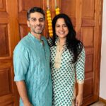 Sameera Reddy Instagram - Narkasurs,Kandeel festivals,rangoli,celebrating family & fabulous food. A wholesome Diwali week in beautiful Goa ❤️ #thankful