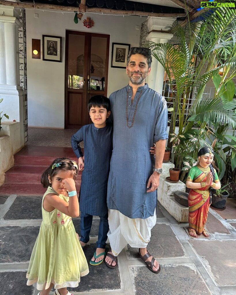Sameera Reddy Instagram - Narkasurs,Kandeel festivals,rangoli,celebrating family & fabulous food. A wholesome Diwali week in beautiful Goa ❤️ #thankful