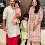 Sameera Reddy Instagram - I gifted myself to Akshai on our first Diwali together! 😂2011 ! Then our family grew thru the years in the most beautiful way ! Diwali nostalgia 🪔✨ #throwback #diwali #family #forever ❤️