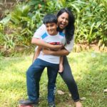 Sameera Reddy Instagram - So who do you want to be ?! 💭 I’ve always encouraged Hans to explore, be himself, and own his style. Which is why we both love Allen Solly Juniors - a fun collection designed to let kids be who they want to be. Head to your nearest Allen Solly store and check it out today! @allensollyindia ⚽️ #BeWhoYouWantToBe #AllenSolly #AllenSollyJuniors