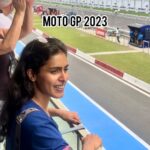 Samyuktha Hegde Instagram - Two wheels, one love! Ps: last weekend was superrrrr lit! #motogp #motogpindia #motorsport