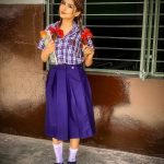 Sana Sultan Instagram - Him : Choti Bacchi ho kya? ^ Meanwhile .. Me :👧 P.s : On serious note m indeed a kiddo at heart & pulling of such high school girl character becomes easy for me cuz m just being ME🥰💕
