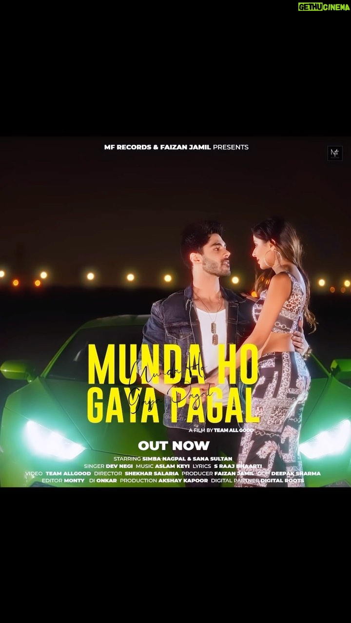Sana Sultan Instagram - Yesss, thank u on behalf of the entire team for giving soo much of love to our Song “Munda ho gaya pagal” ❤️ Also our Song now streaming on all audio platforms, Spotify, Jio-Saavn, Apple music…Keep Loving, Keep supporting, Love u guys! 🥰❤️✨ @sanakhan00 @simbanagpal @mfrecords1 @devnegilive @faizz_877 @directorshekharsalaria @akshaykapoor301 @team_allgood @mehvishqadir_19 @jigarkhan_87 #sanasultankhan #sanasultaan #queensultan #simbanagpal #devnegi