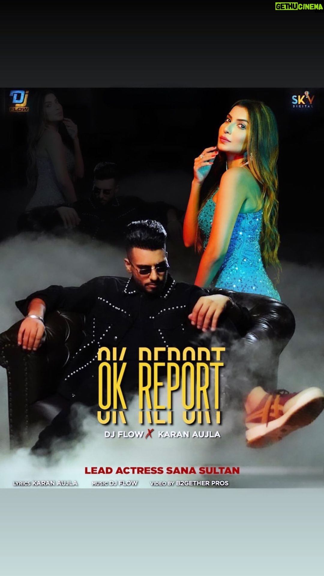 Sana Sultan Instagram - And Our much awaited Song “Ok Report” by @djflowofficial1 featuring @karanaujla_official is Out🥹Your girl Sana Sultaan in the Lead❤️ i know u guys waited really long for this Banger & Booom here we go🔥✨🥰 Put ur party shoes on & Give it all the Love❤️😇