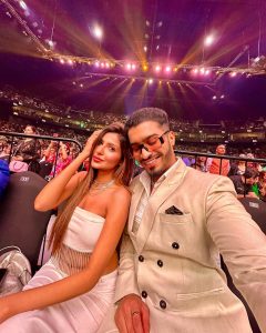 Sana Sultan Instagram - Iifa 2023🔥 Kaha se shuru kiye they humne hamara career aur aaj hum sab kaha hai.. Upwards & forward from here on🤍 @sanakhan00 Yas Island, Abu Dhabi