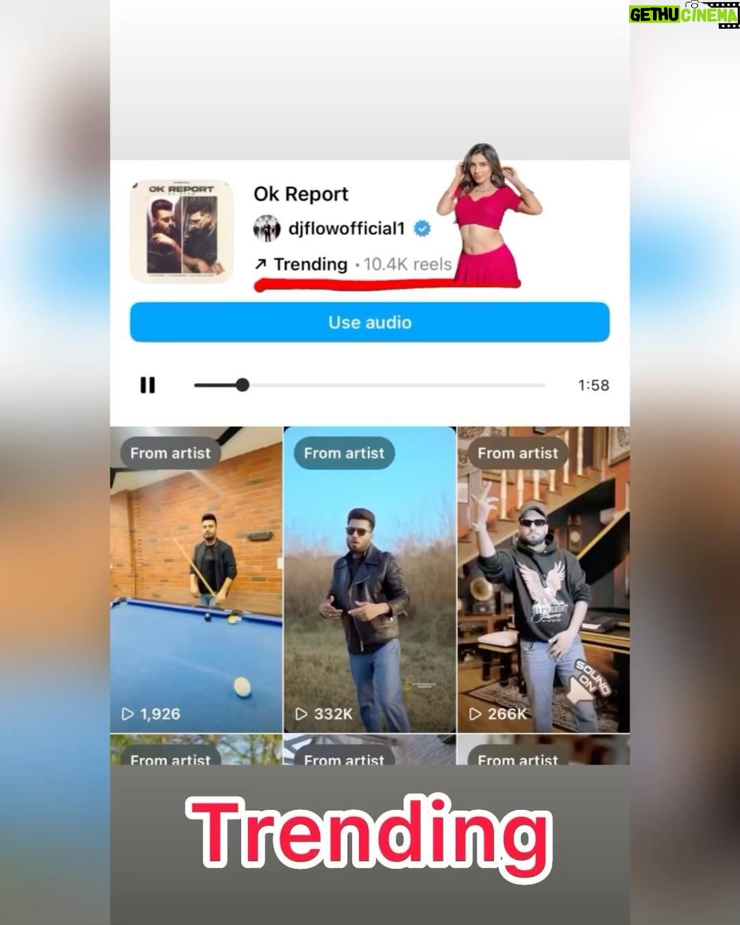 Sana Sultan - 231.7K Likes - I truly feel i live for days like these🥹
Call it co-incidence, luck, hardwork or blessings, My 4 Songs are trending currently on instagram reels at same time❤️
Every song is close to my heart.. super special to me.. Every character i played taught me a lot & gave me chance to grow as an Artist..
Big thank u to everyone associated with every song i did, at the end it is Team Work💪🏻
It’s overwhelming to see all the songs trend which i am part of…I guess it’s one way of Universe motivating me & telling me that i m doing something Right😅
Thank u lovelies for ur big support in everything i do🙏🏻
I promise to bring more great things in future💕
Thank u God
Thank u Universe
❤️🙏🏻