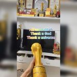 Sana Sultan Instagram - Allhumdulillah another win from last night✌️🎉 Thank u so much @universal_india_awards 🤍 for honouring me with such a prestigious award🏆 and for recognising my efforts… with every award, comes more responsibility… Truly thankful.. It was delightful to meet old friends from industry … indeed a memorable evening❤️ Shukriya to my all my lovelies for always supporting me, i really promise to make u more proud in near future❤️ Thank u God Thank u universe🥰☝🏻