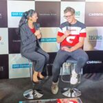 Sanam Shetty Instagram - Every day comes with a new surprise but today was extra special 🏏 Had an interesting chat with none other than the dashing captain of team #Australia @patcummins30 🌟 (Video out soon) Thanks for your time Pat 🙏 have a lovely stay in Chennai. Wishing the #worldcup a fantastic start today & waiting for #india vs #australia match on the 8th, #chennai . . Organised by @phoenixmarketcitychennai Marketing Head @cardyboy Sponsor @carrera Eyewear Outfit @coolclub_chennai Pc @joemichael.official #interview #patcummins #worldcup2023 #nzvseng