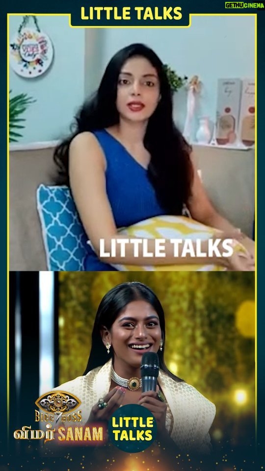 Sanam Shetty Instagram - Sneak peek - Big Boss Tamil 7 @vinusha_devi LIVE Review - Daily 10.30 pm. Little Talks YouTube See you tonight 💙 . . . In association with @littletalksmedia Wardrobe @coolclub_chennai #vimarsanam #BBTamilSeason7 #biggbosstamil7 #live #review #littletalks #youtube #reels