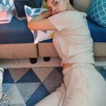 Sanam Shetty Instagram - Sleepy noon for me 😴 How's yours? . . Comfy co-ords by @coolclub_chennai #happyweekend #saturdazed