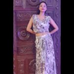 Sanam Shetty Instagram - Happy evening sweethearts ❤️ . . I loved this chiffon wrap style co-ord set by @coolclub_chennai #eventstyling #redcarpetlook #wrapskirt #coords #tgif