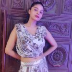 Sanam Shetty Instagram - Happy evening sweethearts ❤️ . . I loved this chiffon wrap style co-ord set by @coolclub_chennai #eventstyling #redcarpetlook #wrapskirt #coords #tgif