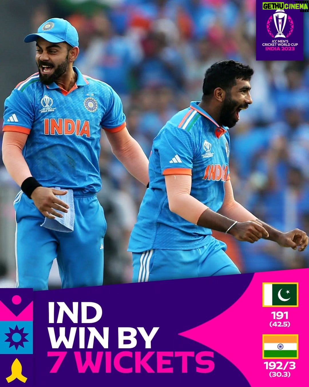 Sanam Shetty Instagram - #india continues the winning streak against #pakistan ..8 times in a row🇮🇳 How this man held the fort today! @rohitsharma45 #RohitSharma 👏 Becomes the first Indian batter to hit 300 sixes in ODI! Absolutely bowled over by @jaspritb1 @hardikpandya93 @kuldeep_18 @mohammedsirajofficial @royalnavghan What a treat! @virat.kohli #indiavspakistan #worldcup2023 #rohitsharma