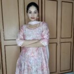 Sanam Shetty Instagram - PEACE 💗 . . Beautiful Pink anarkali by @coolclub_chennai #birthday #dress #pastelstyle #anarkalisuits #peacefulday
