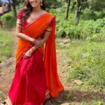 Sanjana Singh Instagram - At shooting movie name : Nalladhu sei Director name : kalimuthu Sir Producer : Sri karupar films Hero name: R Rahul Raj @rahulregi20 Location: Megamalai tiger reserve forest costume Designer : @sidneysladen ❤️