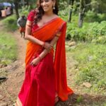 Sanjana Singh Instagram - At shooting movie name : Nalladhu sei Director name : kalimuthu Sir Producer : Sri karupar films Hero name: R Rahul Raj @rahulregi20 Location: Megamalai tiger reserve forest costume Designer : @sidneysladen ❤️
